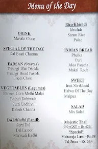 Rajdhani Thali Restaurant menu 2