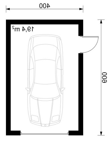 W23-G14 - Rzut garażu