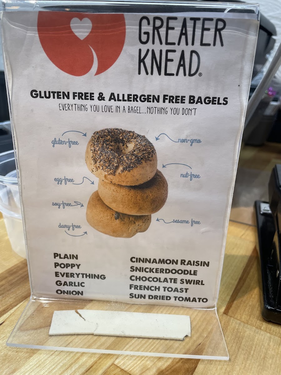 Gluten-Free at the bagel bar cafe