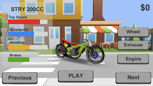 Screenshot Indonesia Drag Moto Racing 3D
