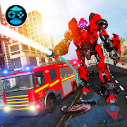 Firefighter Real Robot Rescue Firetruck Simulator  Icon