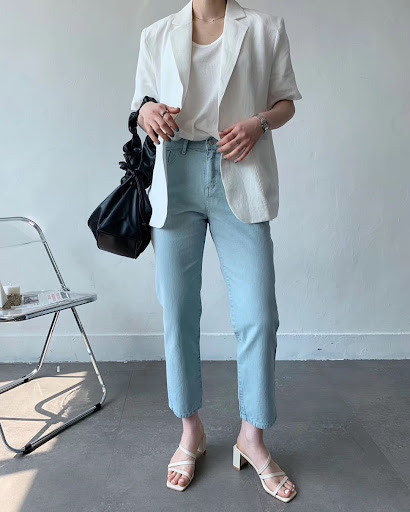 Title 6, Womens Cotton And Linen Short Sleeve Jacket Lo...