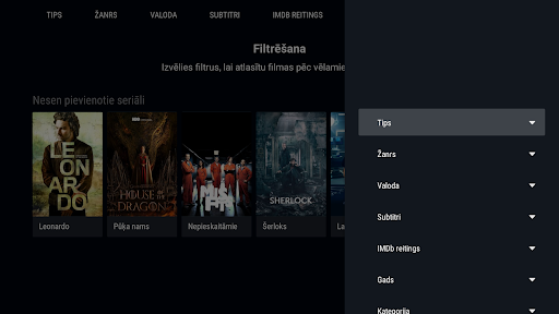 Screenshot Tet TV+ for Android TV
