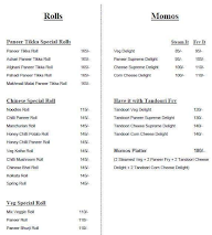 Vinu's Rolls & Momos menu 1