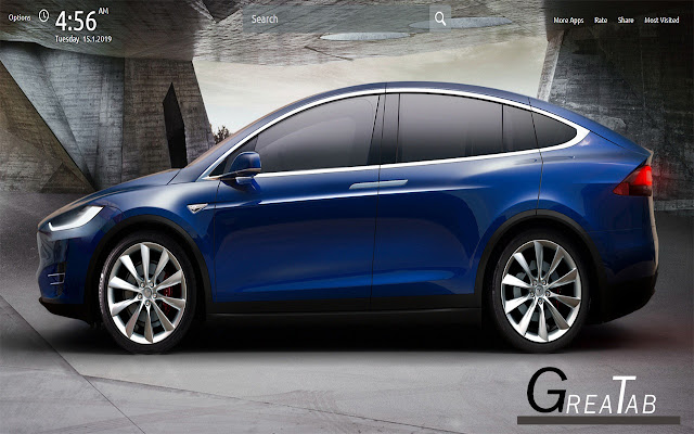 Tesla Model X Wallpapers Theme |GreaTab