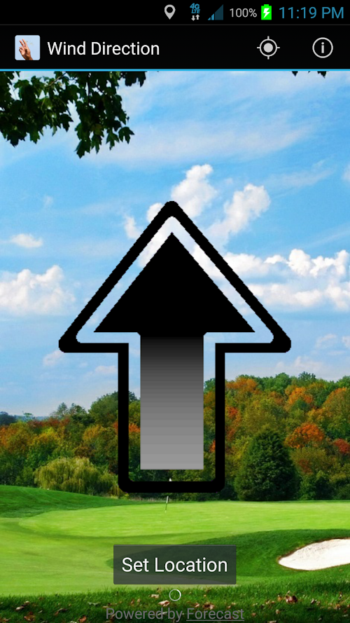 Android application Wind Direction for Golf screenshort