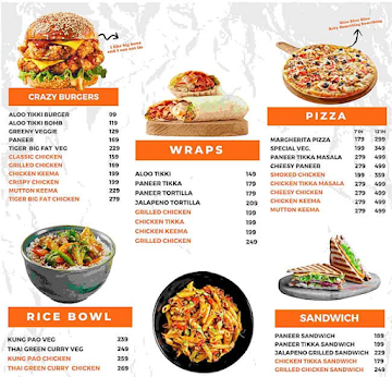 Fat Tiger menu 