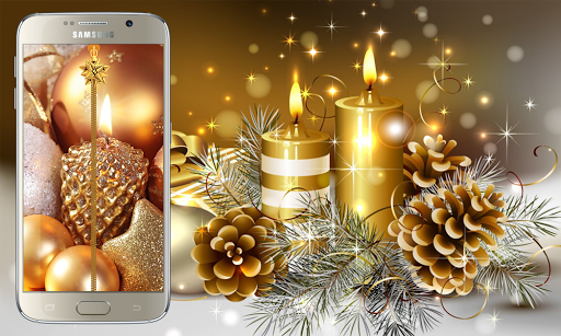 Gold Candle Zipper Screen Lock