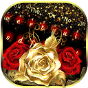 Red Gold Rose Gravity Keyboard 10001001 APK Baixar