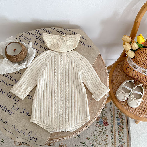 Title 8, Autumn Baby Round Neck Long Sleeve Knitted Pure...