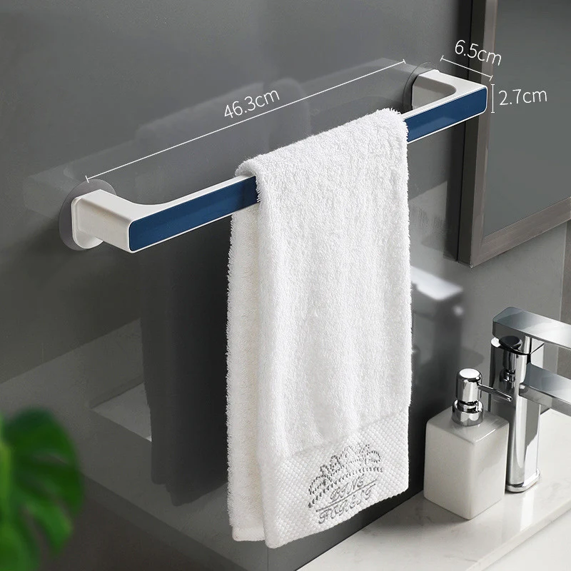 Handdoekenrek zonder boren voor badkamer, zuignapbevestiging. Wandrek voor handdoeken, eenvoudige installatie, geen gaten in de muur nodig.