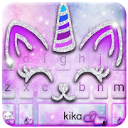 تحميل   Silver Unicorn Cat Keyboard 