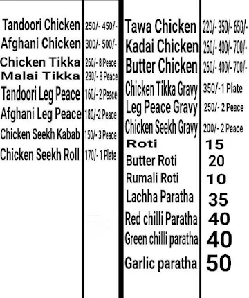 Sunny Da Special Amritsari Kulcha menu 