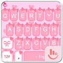 Download Cute Pink Bow Keyboard Theme Install Latest APK downloader