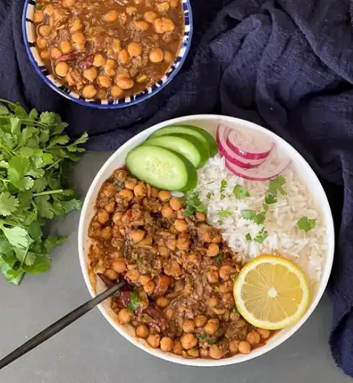 Chole+ Jeera Rice