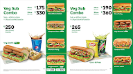 Subway menu 2