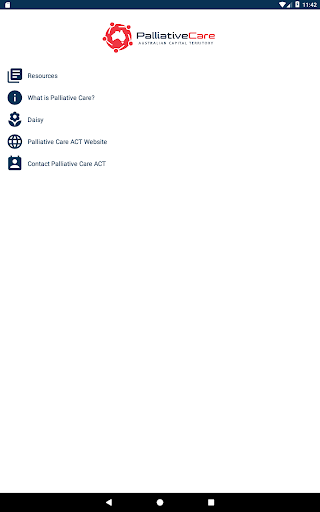 Screenshot Palliative Care ACT