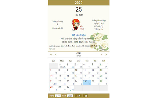 Vietnamese Calendar