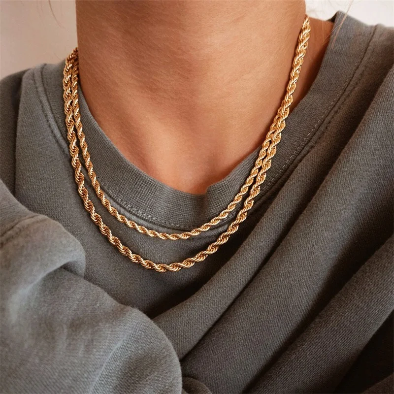 Touwketting bundel voor dagelijks gebruik Stijlvol en duurzaam design Perfect voor hangers en om je stijl te verbeteren Veelzijdig en betaalbaar.