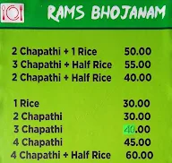 Rams Bhojanam menu 2