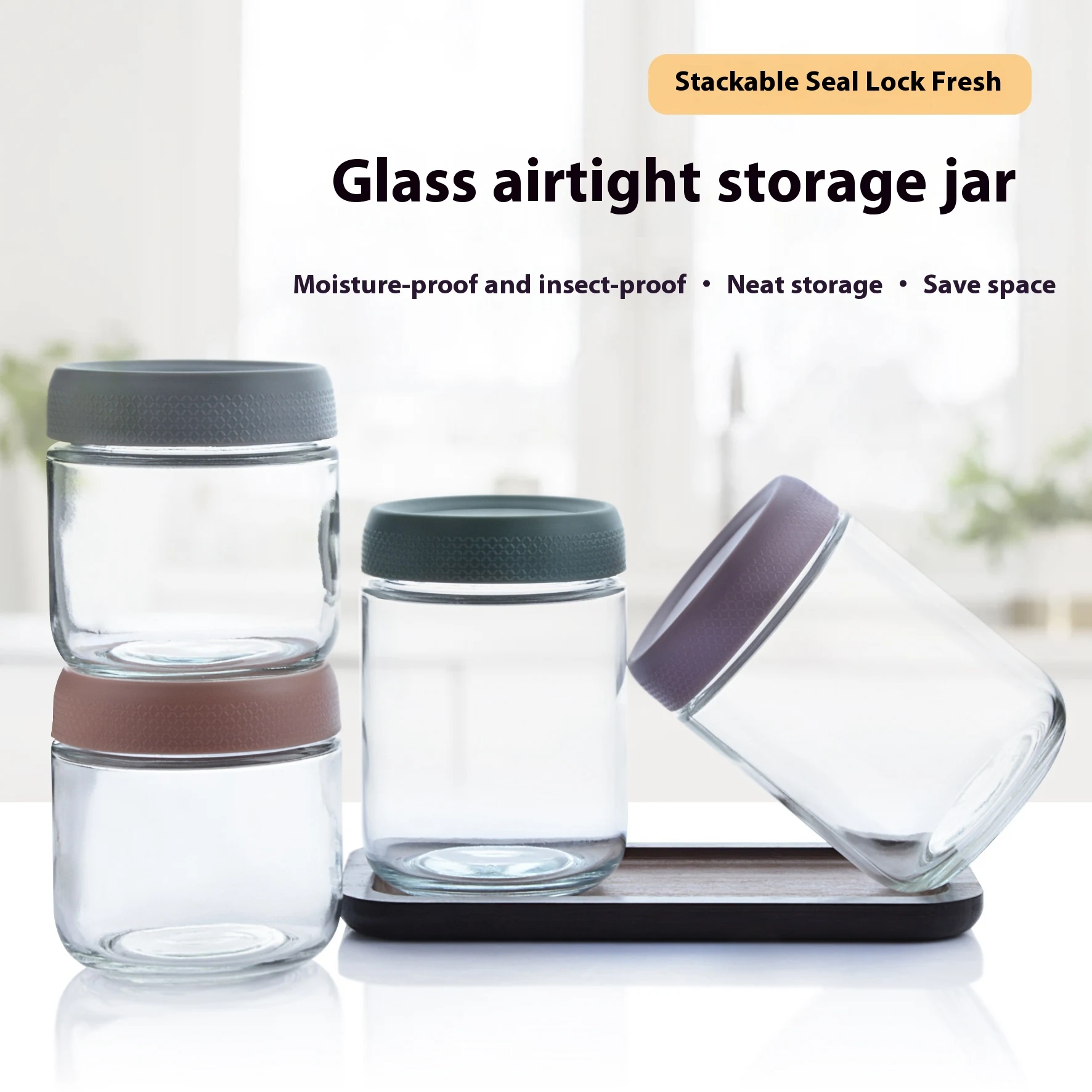 Title 2, Vorratsglas mit Deckel für Cerealien, Snacks un...