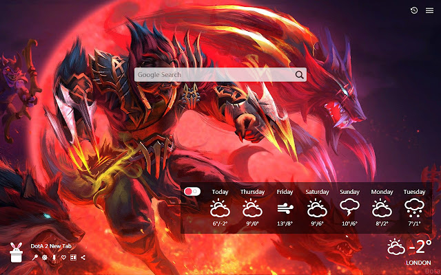 DotA 2 Tab Baru, Customized Wallpapers HD