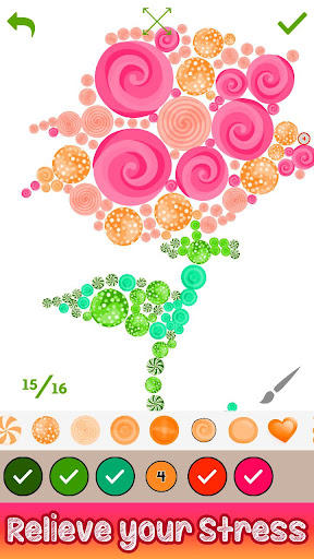 Candy Art Paint by Number, Sweets Coloring Book