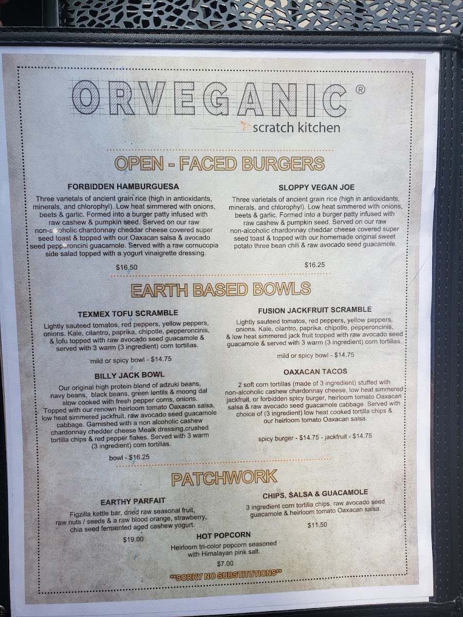 Vegan burgers and bowls