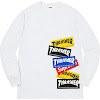 supreme®/thrasher® multi logo l/s tee fw21