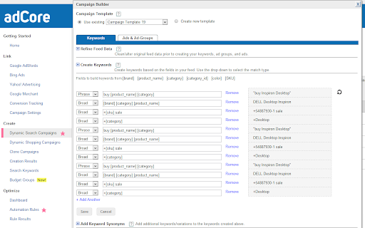 adCore - FREE AdWords PPC Software