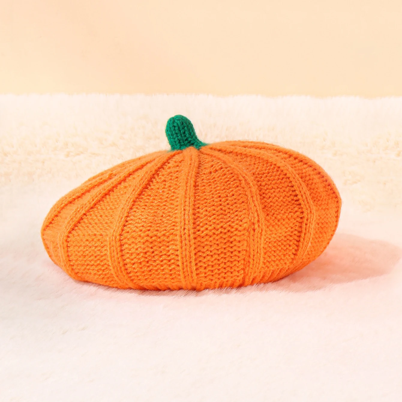 Title 1, Chapéu de malha de abóbora de Halloween para pa...