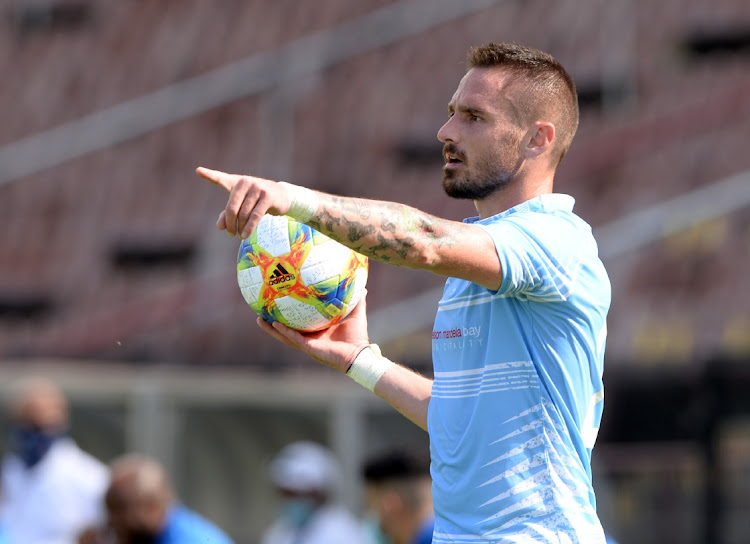 Ryan Rae of Chippa United during the DStv Premiership 2020/21 game between Stellenbosch FC and Chippa United at Danie Craven Stadium in Stellenbosch on 21 November 2020.