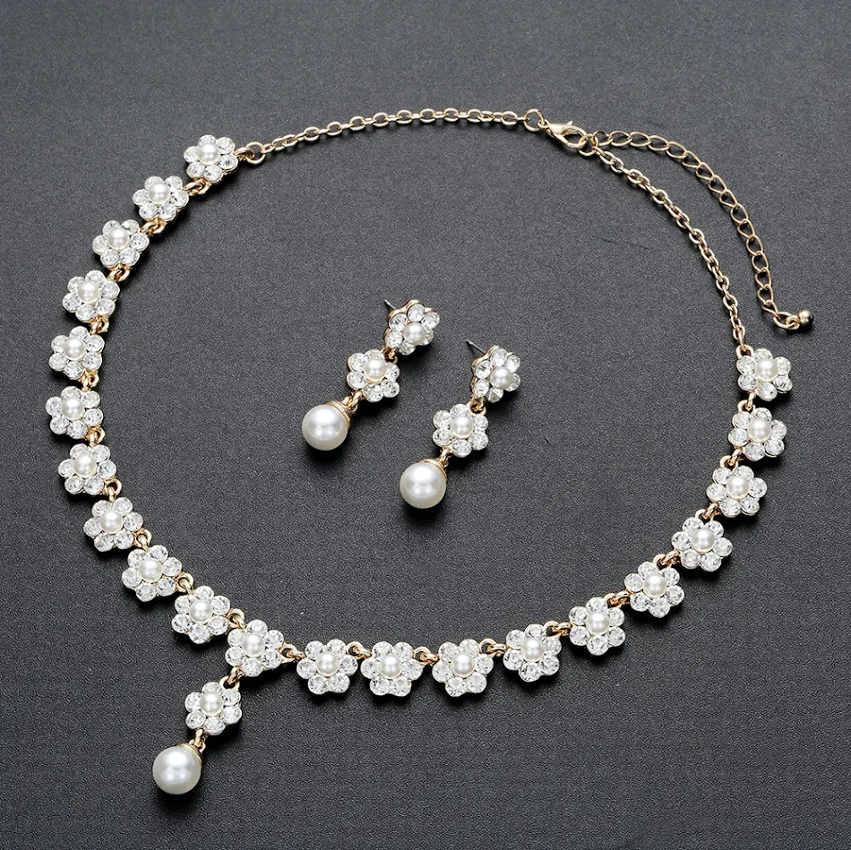 Kreatives Perlenkette Ohrringe Schmuck Set Für Damen & Mädchen Eleganz Perfekt Geschenk Für Besondere Anlässe Zeitloses Design Hochwertig