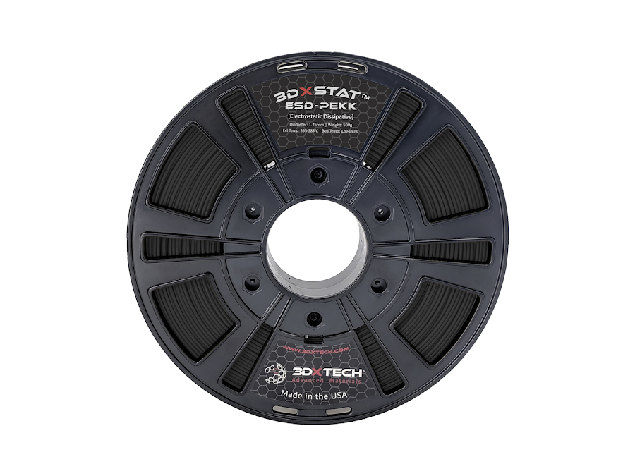 3DXTech 3DXSTAT Black ESD-SAFE PEKK Filament - 1.75mm (0.5kg)