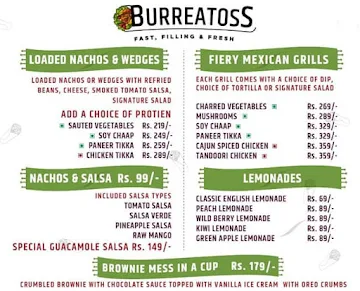 Burreatoss menu 