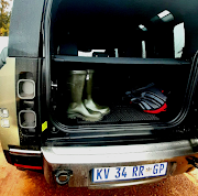 Space for luggage and gumboots is in good supply at the back of any of the Defender models. 