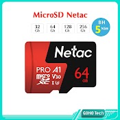 Thẻ Nhớ Microsd Netac P500 Pro 32Gb 64Gb 128Gb Chuẩn U3 V30 A1 4K | Netac Micro Sd (Tf Card)