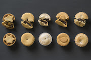 Non-traditional mince pies from (left to right) Pick n Pay (Honey Burst), Checkers (blueberry), Checkers (gluten-free), Food Lover's Market and Pick n Pay (gluten-free).