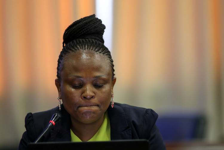 No reasons have given for public protector Busisiwe Mkhwebane's withdrawal from the race to be appointed chief justice. File photo.