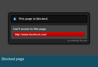 Website Blocker (Beta) chrome extension