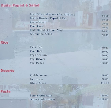 The Sagar Pool Side by Labh Garh menu 