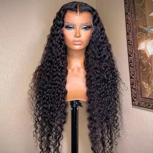 Title 4, Womens Front Lace Wig Chemical Fiber Long Curl...