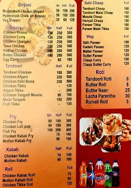 Roshan Chicken Corner menu 1