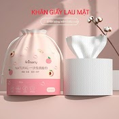 Khăn Giấy Lau Mặt Cotton Dùng 1 Lần Trái Đào/ Cuộn Khăn Lau Mặt Tẩy Trang B110