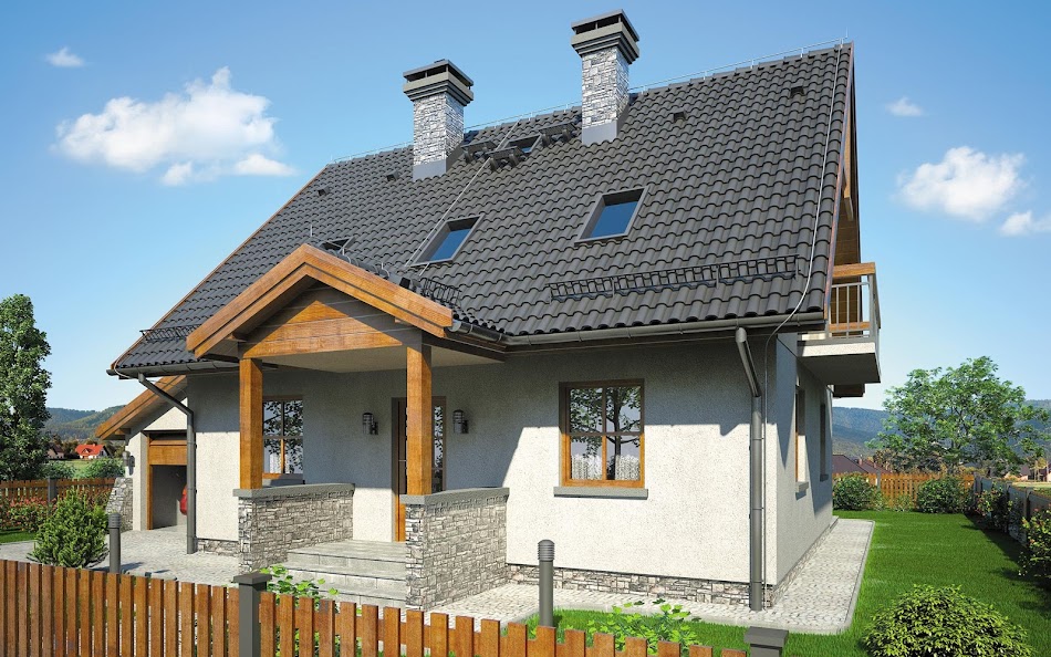 Wizualizacja 3 domu Zachwytek II