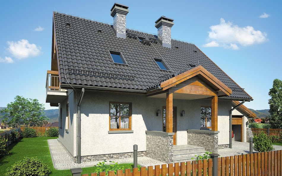 Wizualizacja 3 domu Zachwytek II