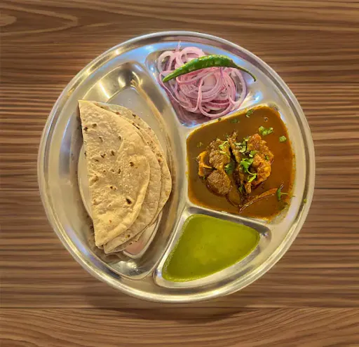 Mutton Curry : (2 Pcs) + Tawa Roti (2 Pcs)
