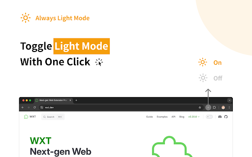 Always Light Mode
