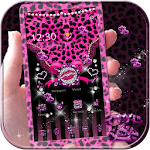 Cover Image of Download Pink Leopard diamond Theme 1.1.6 APK
