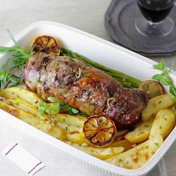 Greek Roast Leg of Lamb (serves 8)